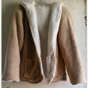 Forever 21 Teddy Bear Sweater with Hoodie